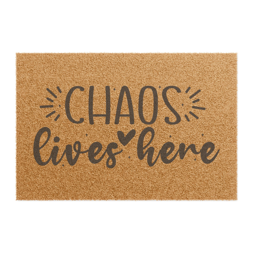 "Chaos Lives Here" Doormat