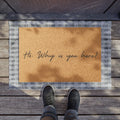 Doormat — “Hi. Why are you here?”