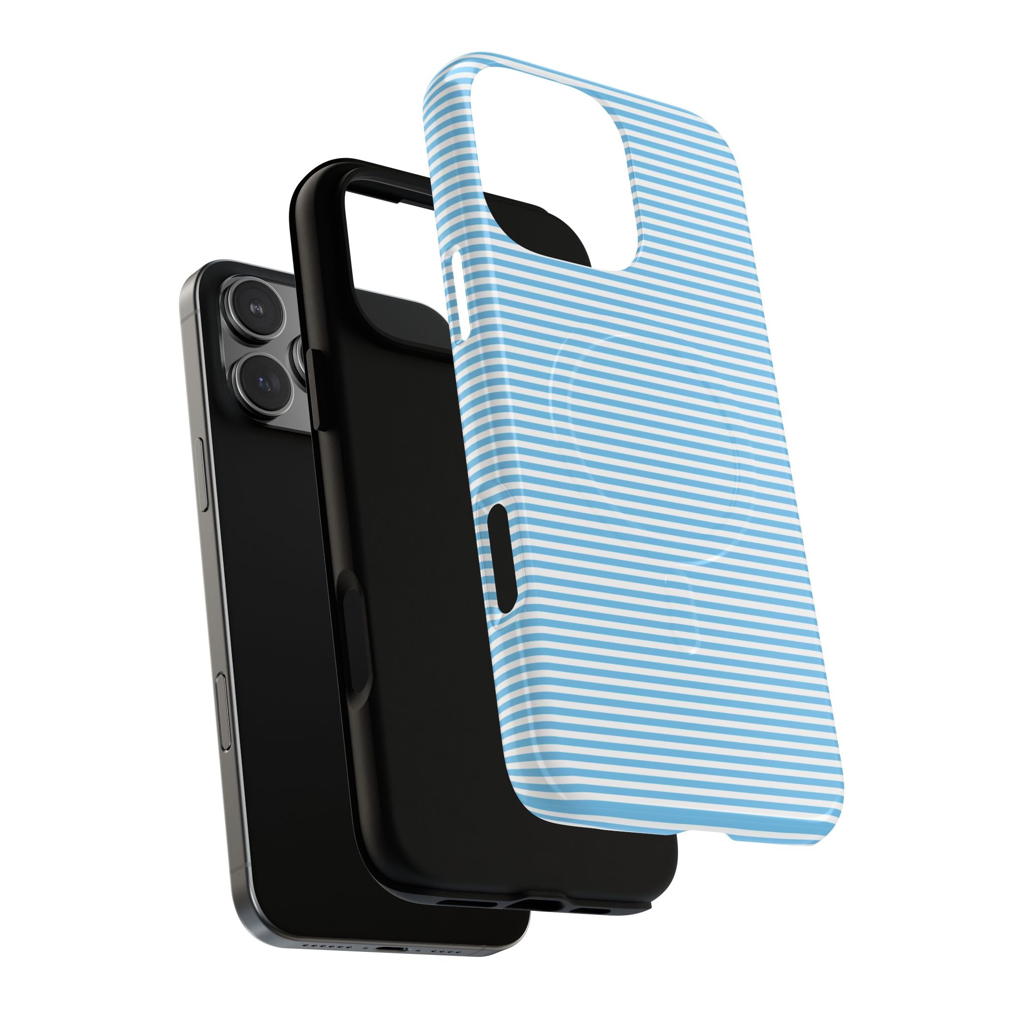Light Blue Ribbed Phone case