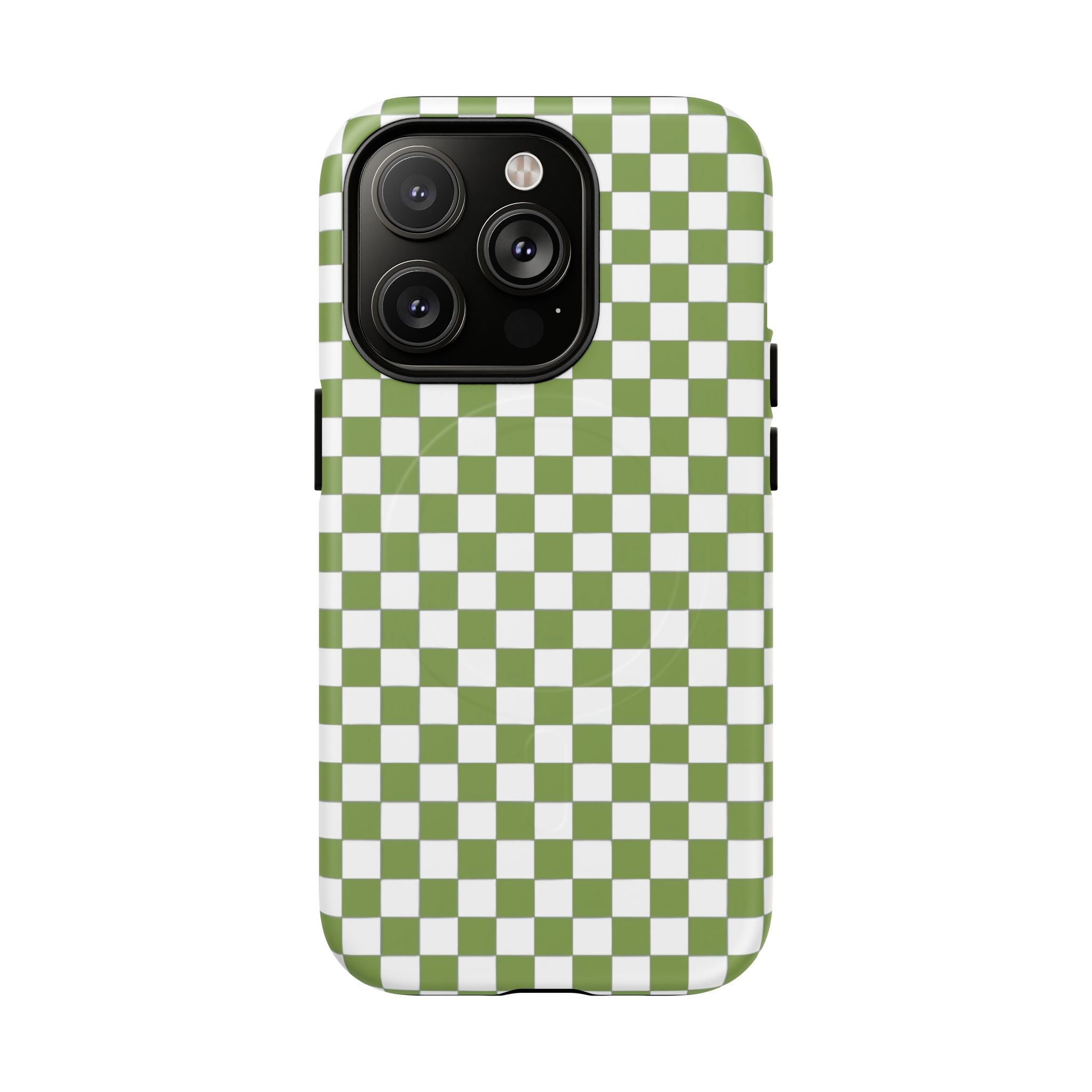 Green Checkerboard Phone Case