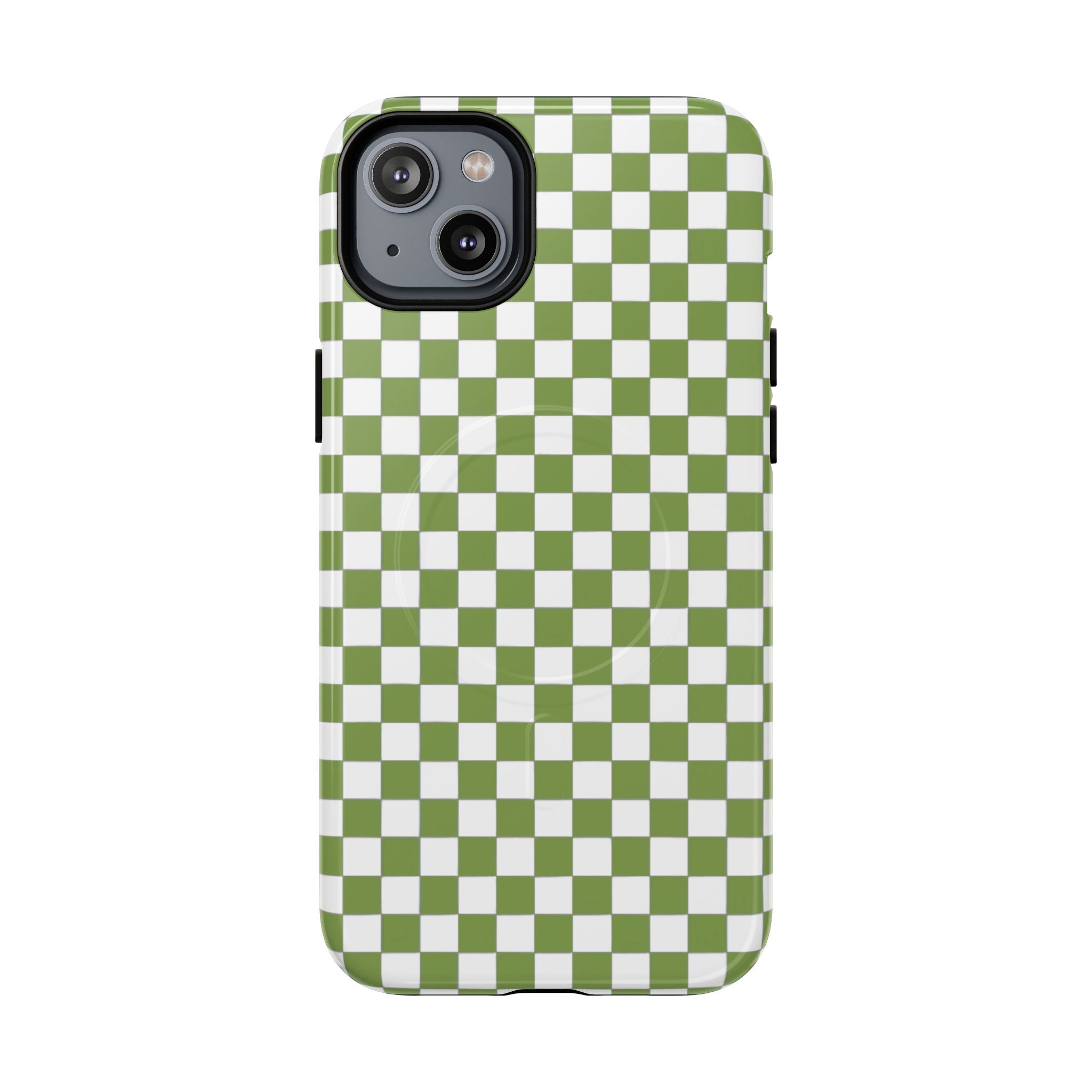 Green Checkerboard Phone Case
