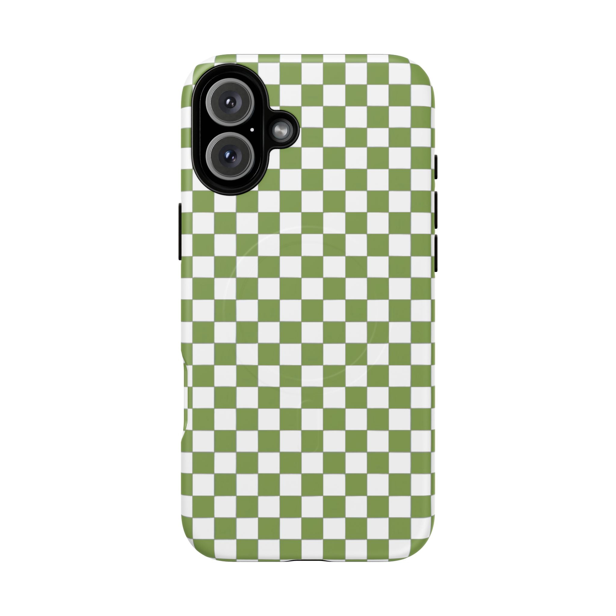 Green Checkerboard Phone Case