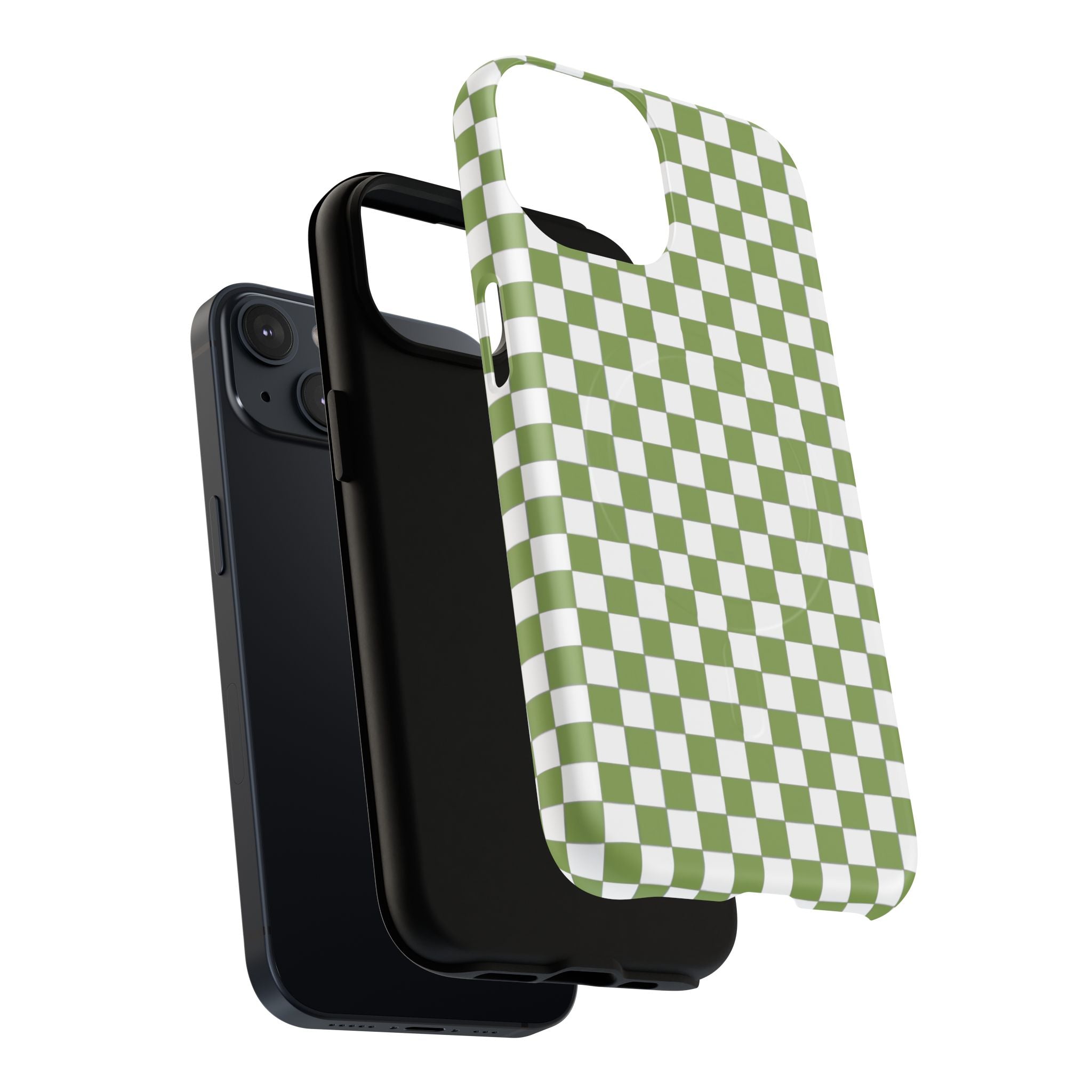 Green Checkerboard Phone Case