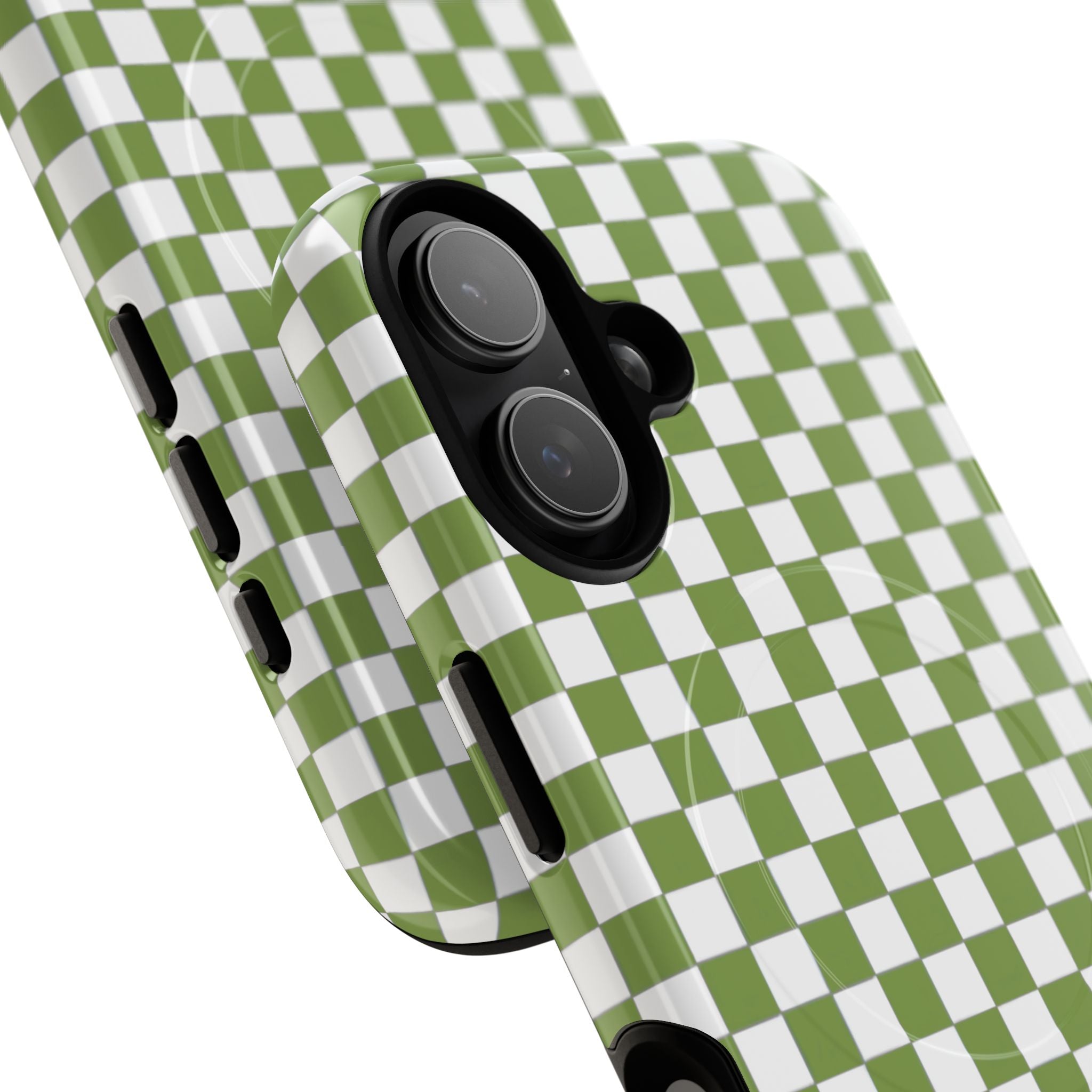 Green Checkerboard Phone Case