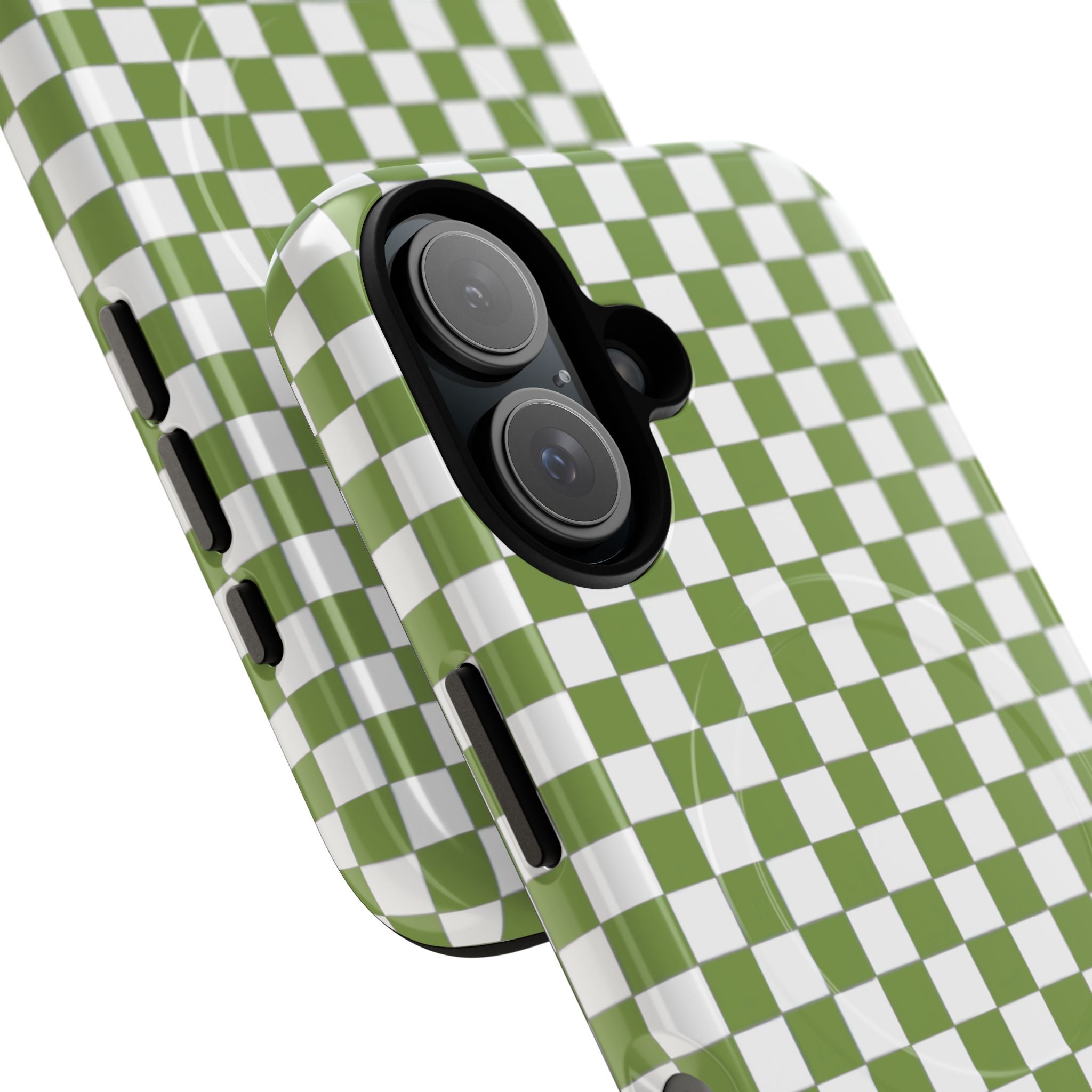 Green Checkerboard Phone Case