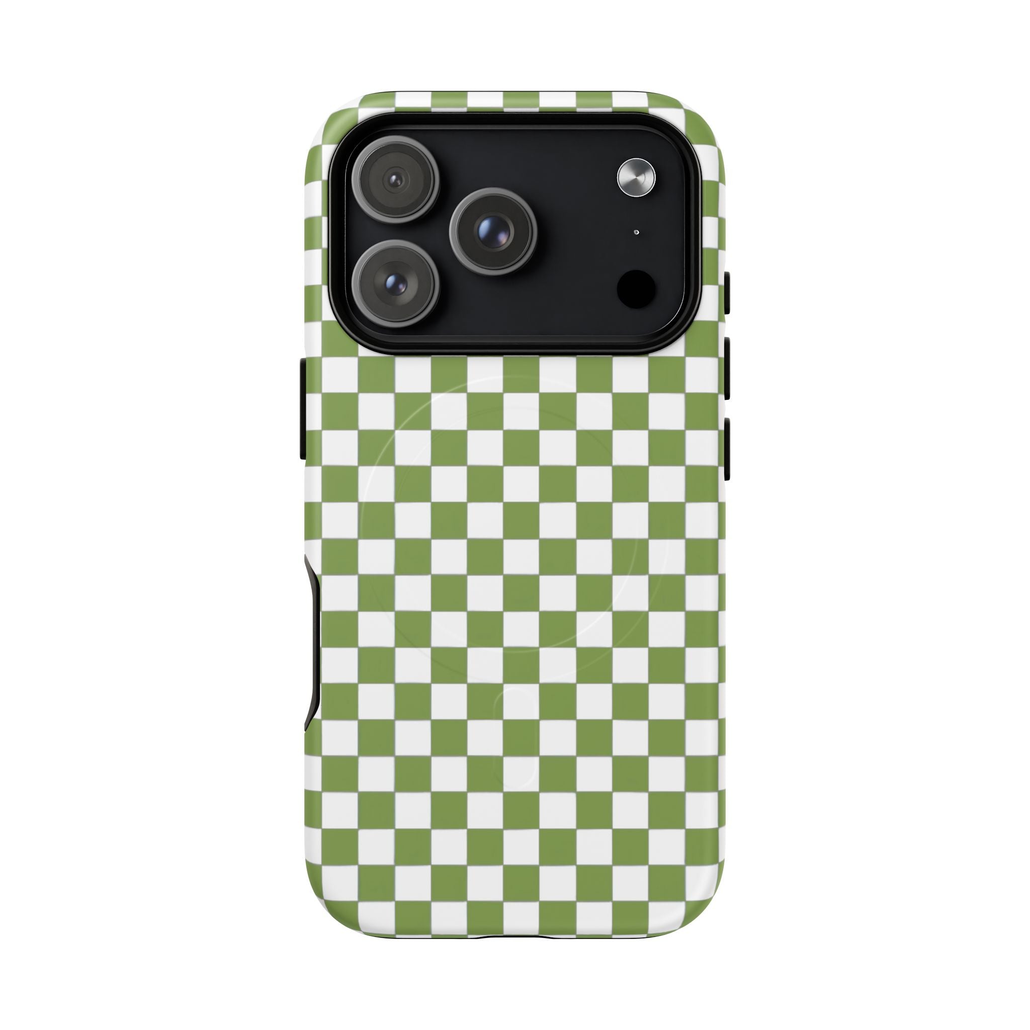 Green Checkerboard Phone Case