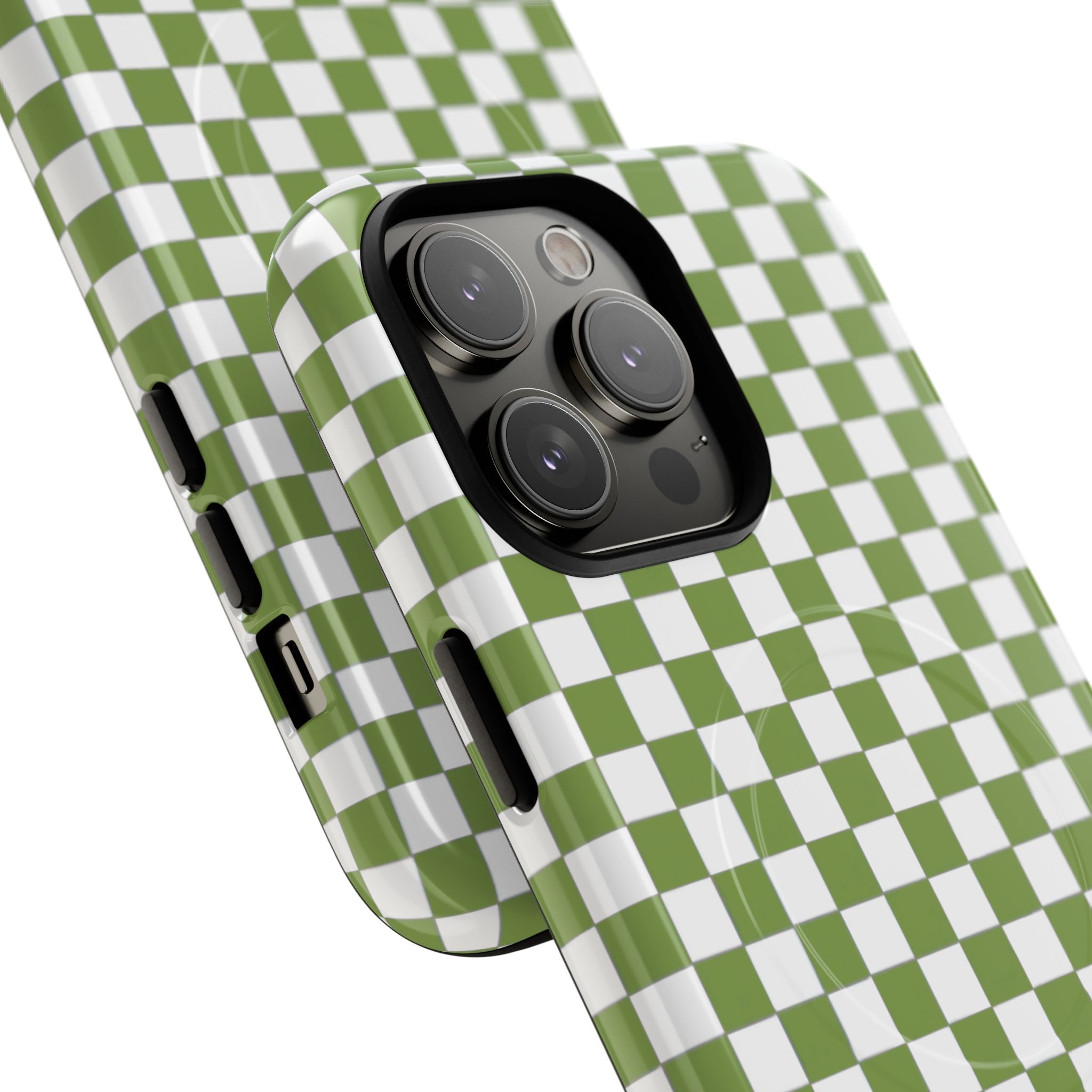 Green Checkerboard Phone Case
