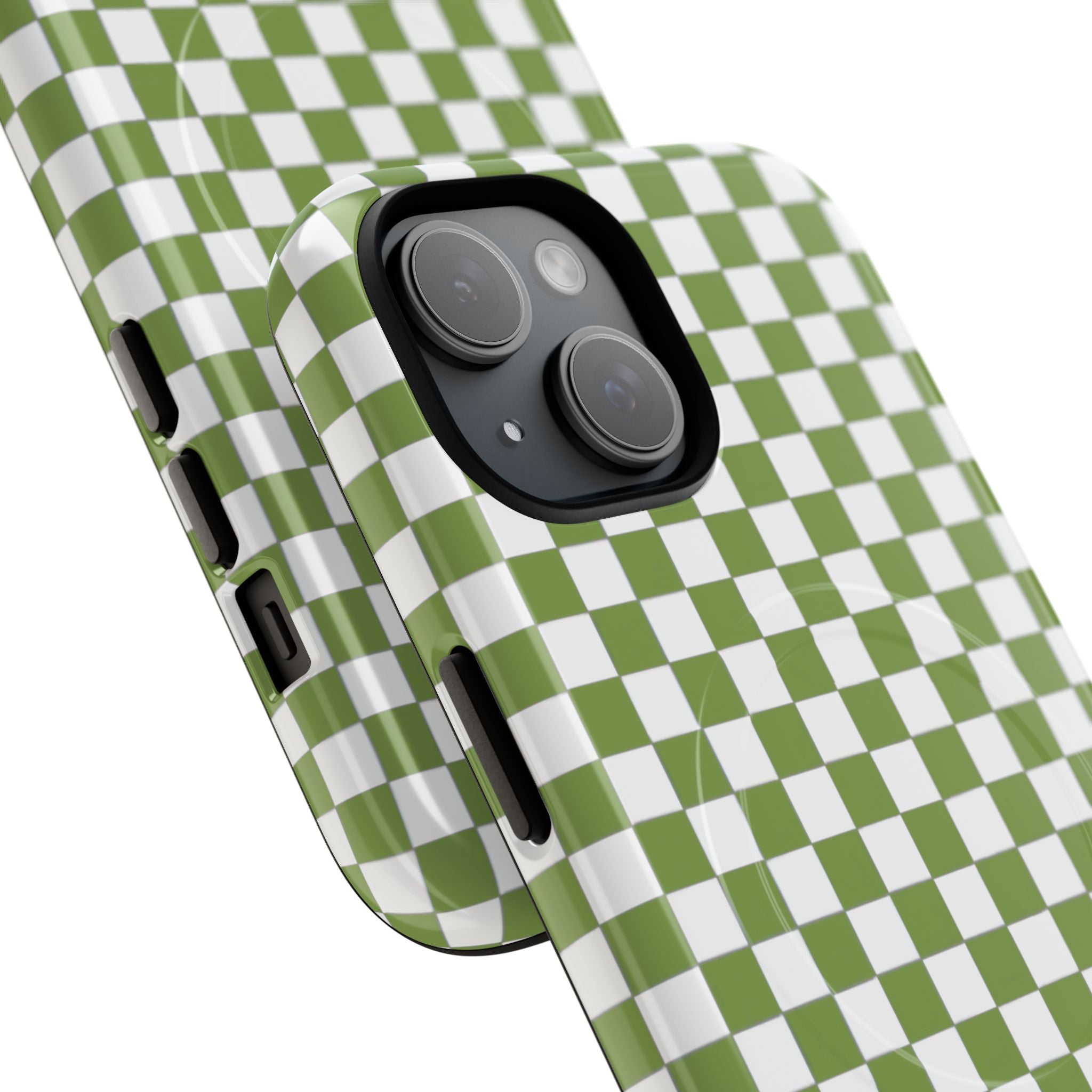Green Checkerboard Phone Case