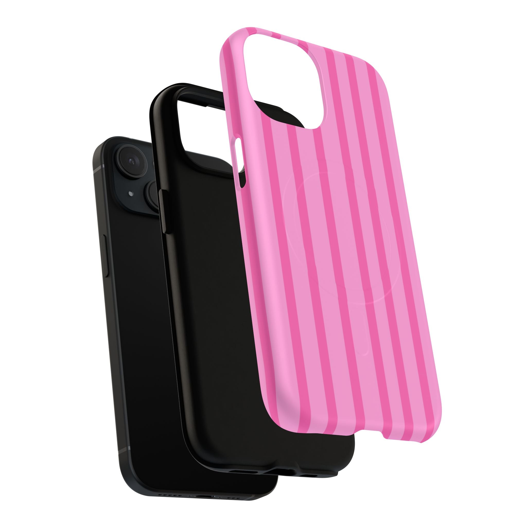 Pink Striped Phone Case