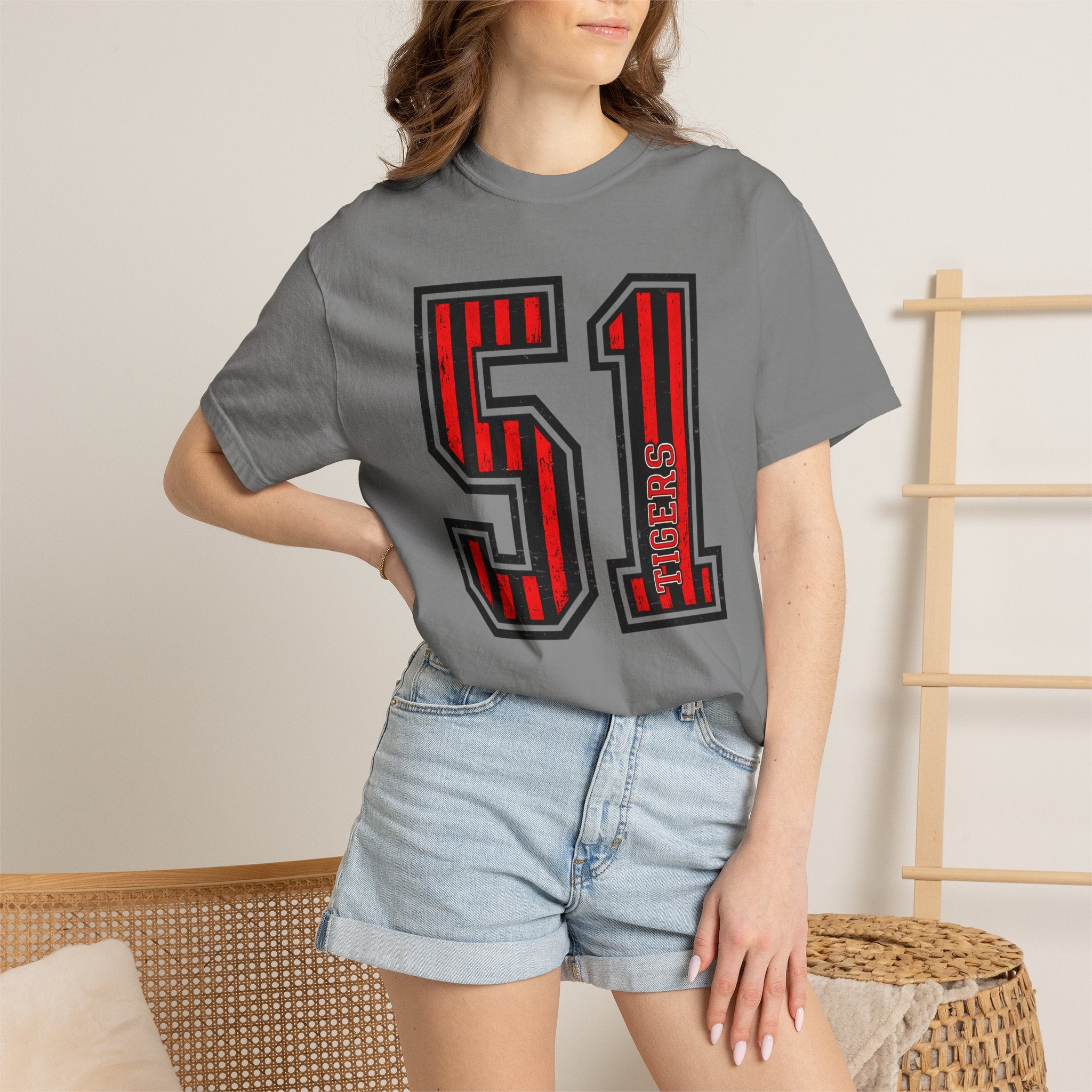 51 Tigers Graphic Athletic Tee