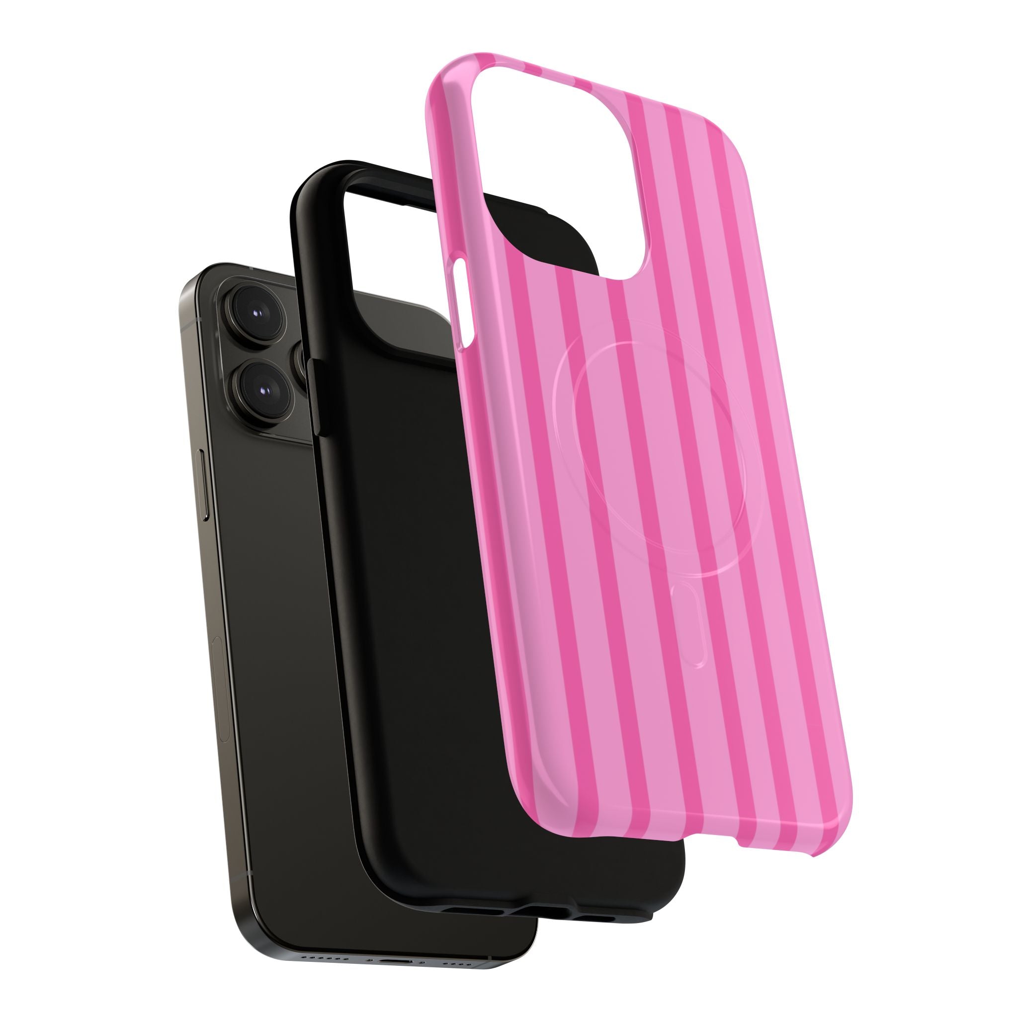 Pink Striped Phone Case