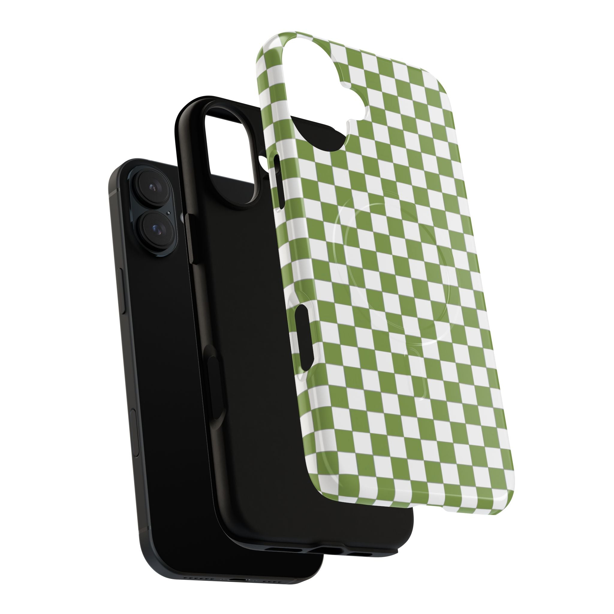 Green Checkerboard Phone Case