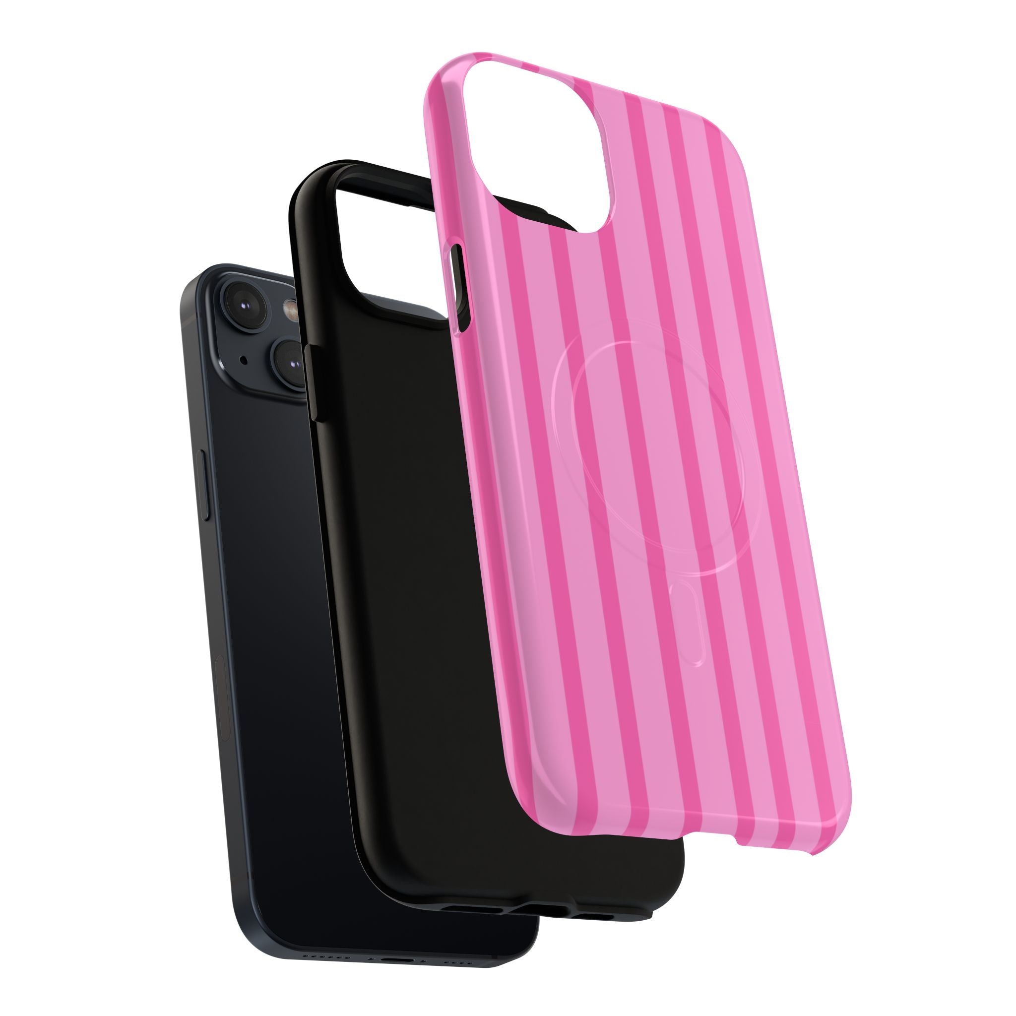 Pink Striped Phone Case