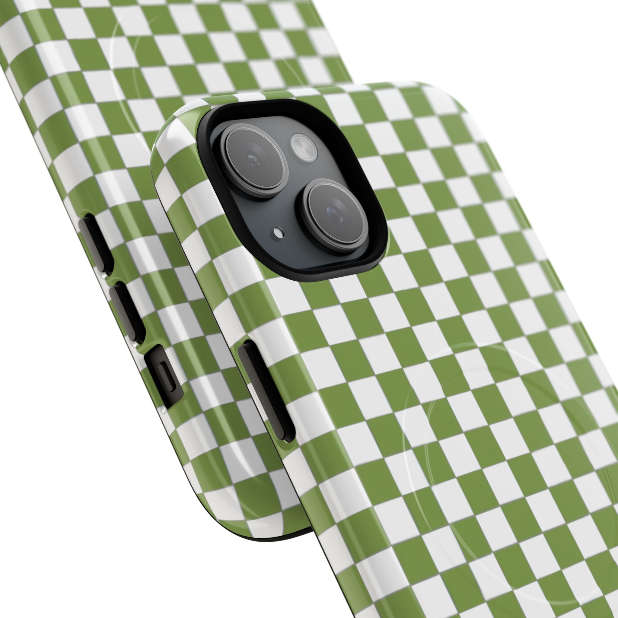 Green Checkerboard Phone Case