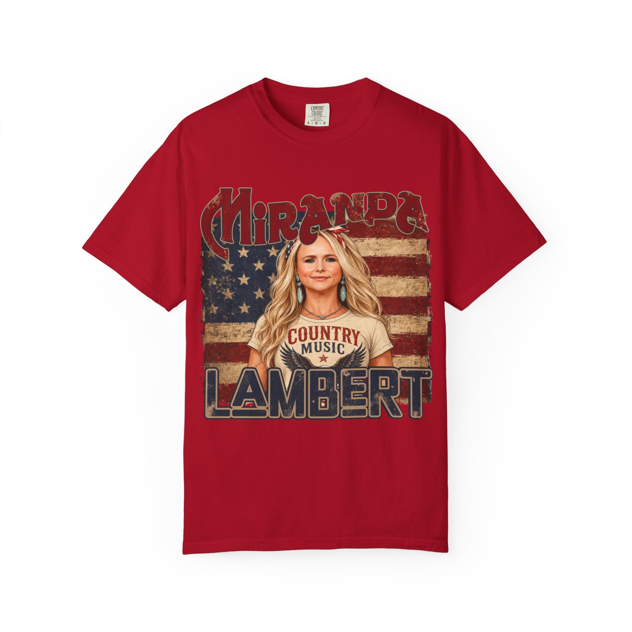 Country Music Vintage Flag Graphic Tee