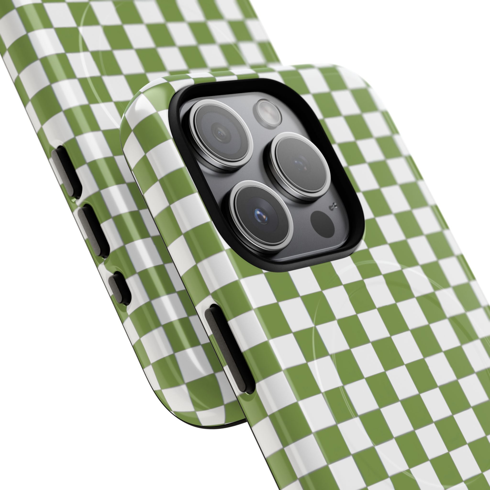 Green Checkerboard Phone Case