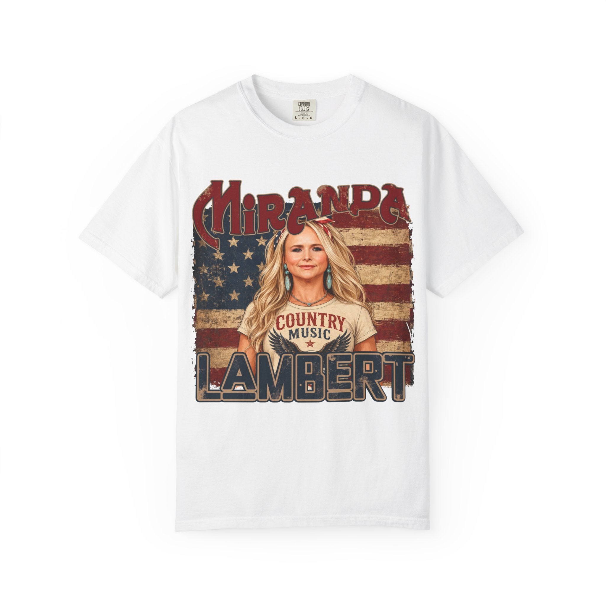Country Music Vintage Flag Graphic Tee